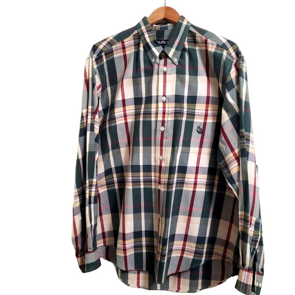 Nautica Other - Nautica Mens Shirt Large Classic Dress Shirt Long Sleeve Button Down 100 Percent